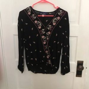 Francesca’s Surplice Blouse